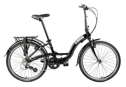 Plegables : Dahon - Bicicleta Plegable (8sp), Modelo Briza D8, Color Negro, Talla L