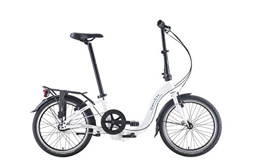 Plegables : Dahon Bicicleta plegable Ciao i7 de 7 velocidades, color blanco, 20 pulgadas