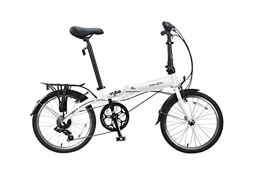 Plegables : Dahon Bicicleta VYBE D7 White Plegable, Adultos Unisex, Blanco, 66.5 x 34.5 x 80 cm