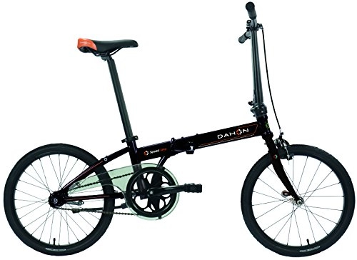 Plegables : Dahon Jifo Bicicleta Plegable para Adulto, Shiny Black, Talla 16