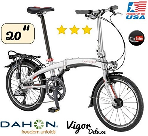 Plegables : DAHON Vigor D9 - Bicicleta plegable (20 pulgadas, 9 marchas)