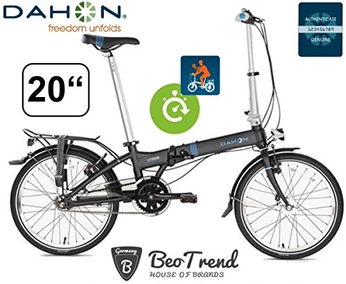 Plegables : Dahon Vitesse D7HG shadow ND Versión Deluxe - Bicicleta plegable (7 marchas, 50, 8 cm, incluye bomba Dahon)