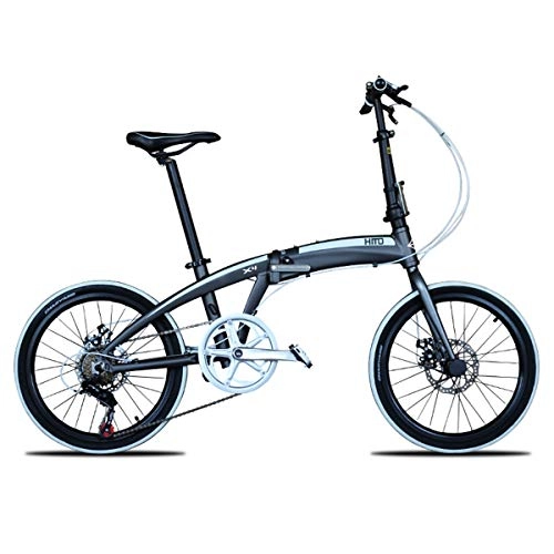 Plegables : Dapang Bicicleta Plegable, Bicicleta de cercanas de Citybike con Bicicleta de suspensin de 6 Pulgadas y Ruedas de 6 radios de 6 radios, Titanium, Spokewheel