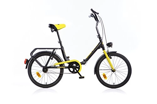 Plegables : Dino Bikes 321-04 Infantil Unisex Recreación Metal Negro bicicletta - Bicicleta (Plegado, Recreación, Metal, Negro, 50, 8 cm (20"), Cadena)