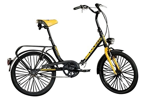 Plegables : Dino Bikes 321 05 Infantil Unisex Campo traviesa Metal Negro, Color Blanco bicicletta - Bicicleta (Plegado, Campo traviesa, Metal, Negro, Blanco, 50, 8 cm (20"), Cadena)