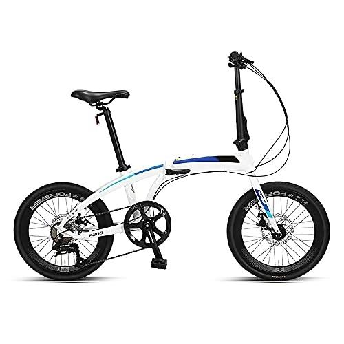 Plegables : DODOBD 20 Pulgadas Bicicleta Plegable de 8 velocidades, Estructura de Acero con Alto Contenido de Carbono Adecuado para Adultos Adolescentes Estudiante Bicicletas de Ciudad
