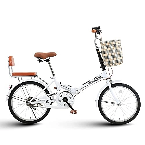 Plegables : DODOBD Bicicleta Plegable 20 Pulgadas, Bici Plegable Estructura de Acero con Alto Contenido de Carbono Adecuado para Adultos Adolescentes Estudiante Bicicletas de Ciudad
