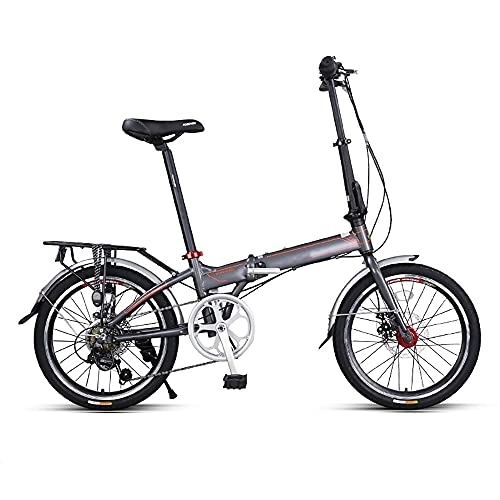 Plegables : DODOBD Bicicleta Plegable de 20 Pulgadas, Folding Bici Plegable Marco de Acero al Carbono, 7 Velocidades, Altura del Asiento Ajustable hasta, para Deportes al Aire Libre