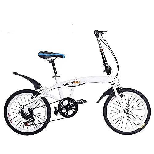 Plegables : DODOBD Bicicleta Plegable para Hombres y Mujeres, Bicicleta Retro de Ciudad, Bici 20 Pulgadas Adulto de Velocidad Variable para Trabajo Ligero para Automóvil, Bici Plegable Urbana