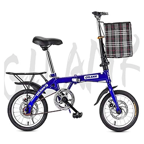 Plegables : DSHUJC Bicicleta Plegable de 20 Pulgadas Bicicleta de Estudiante Freno de Disco de una Sola Velocidad Sistema Compacto Plegable de Engranajes de Bicicleta Plegable para Adultos, para Viajes y Trabajo