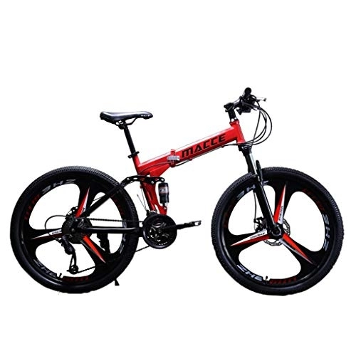 Plegables : DSJ Bicicletas de 3 Ruedas Bicicleta de Carreras para Adultos 24 Pulgadas Bicicleta de Montaña Plegable para Hombres Mujeres 21 Velocidades Bicicletas Plegables Suspensivas de Disco de Disco de Discus
