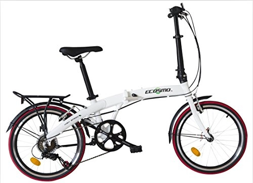 Plegables : ECOSMO 20"de aleación de Peso Ligero Plegable de la Ciudad para Bicicleta, 12kg - 20AF09W