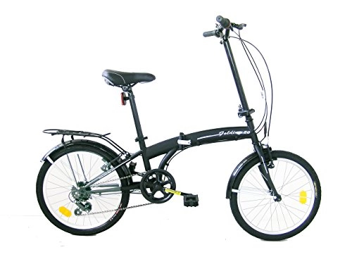 Plegables : Frejus Dp1X20106 Bicicleta 20" Plegable, Unisex, Negro