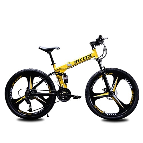 Plegables : GGXX 26 "suspensión completa plegable bicicleta de montaña 21 / 24 / 27 velocidad bicicleta hombres o mujeres MTB marco plegable