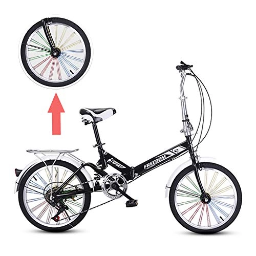 Plegables : GHH Bicicleta Plegable para Adulto 20" Micro Bike Bicicleta 6 velocidades Unisex Adulto Fácil de Transportar