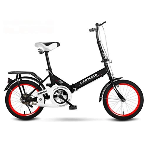 Plegables : GOLDGOD 20 Pulgadas para Adultos Plegable Bicicleta, Ultraligero Portátil Bicicleta Estructura De Acero Al Carbono con Asiento Manillar Altura Ajustable Bike Neumáticos Antideslizantes Y Resistentes