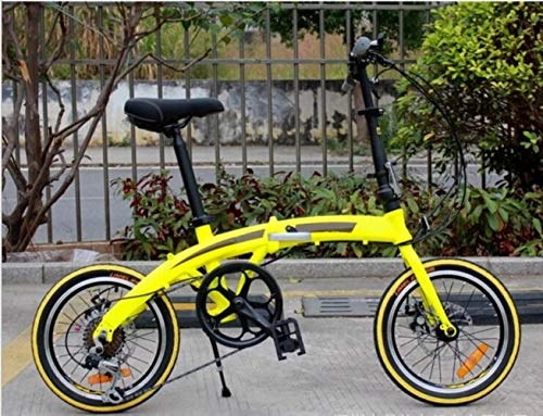 Plegables : GuiSoHn - Bicicleta de montaña plegable para adultos, peso ligero, unisex, con marco de aluminio, para mujer, con asiento ajustable, color GuiSoHn-5498446687, tamaño talla única