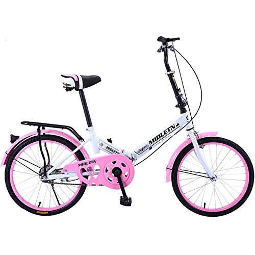 Plegables : GuiSoHn Bicicleta para niños de 20 pulgadas, ultraligera, portátil, plegable, para adultos, niñas, niños, bicicleta de velocidad variable, color GuiSoHn-896158747, tamaño talla única