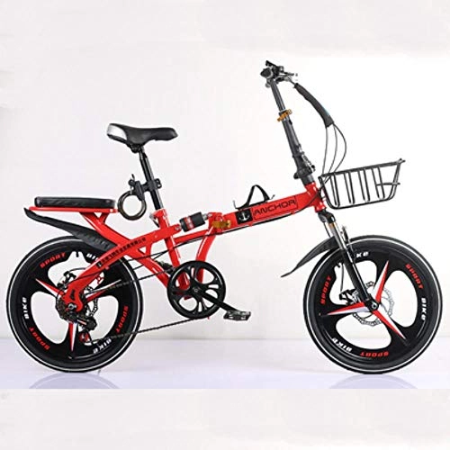 Plegables : GuiSoHn Bicicleta Plegable Infantil Escuela Primaria Bicicleta de Velocidad Infantil 20 Pulgadas Ultra Ligero Portátil Mini Bike, color GuiSoHn-896158715, tamaño talla única