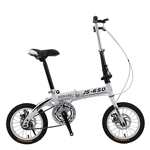 Plegables : GuiSoHn - Bicicleta plegable para nios, ultraligera, porttil, doble disco, 16 pulgadas, bicicleta para nios y nias, color GuiSoHn-896158721, tamao talla nica