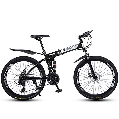 Plegables : GWSPORT Bicicleta Plegable de 26 '' para Hombres y Mujeres Neumtico de Velocidad 21 Absorcin de Choque Bicicleta de Montaa Ligera Neumtico Todoterreno, Negro