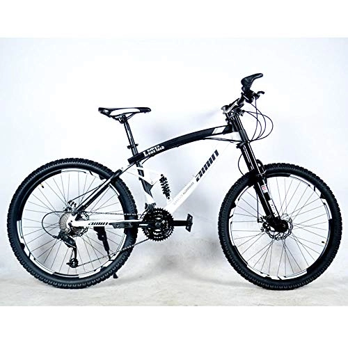 Plegables : GY Bicicleta Plegable para Hombres y Mujeres Bicicleta Ultraligera portátil de 26 Pulgadas para Adultos con absorción de Impactos de Velocidad Variable-Blanco_27 velocidades