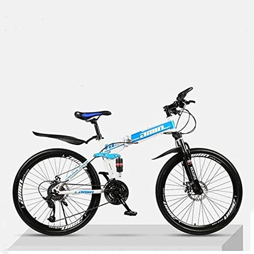 Plegables : GY Bicicleta Plegable para Hombres y Mujeres Portátil Ultraligero 24 / 26 Pulgadas Adulto Amortiguación Bicicleta de Velocidad Variable se Puede Colocar en el Maletero-D4_24 Pulgadas_24 velocidades