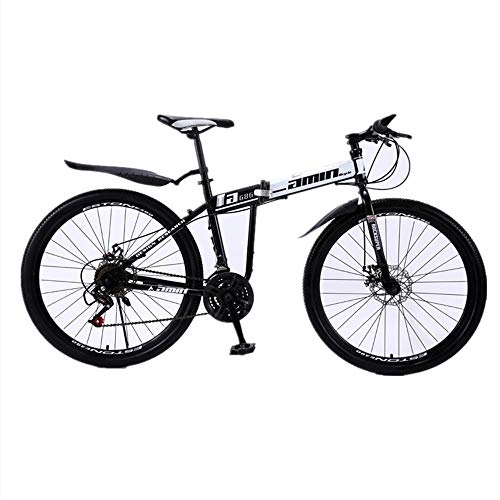Plegables : GY Bicicleta Plegable para Hombres y Mujeres Portátil Ultraligero 24 / 26 Pulgadas Adulto Amortiguación Bicicleta de Velocidad Variable se Puede Colocar en el Maletero-E2_24 Pulgadas_27 velocidades