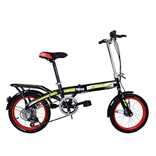Plegables : HAOSHUAI Bicicleta plegable de 16 pulgadas para hombre y mujer con ruedas de bicicleta para hombre y mujer