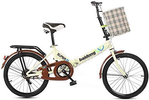 Plegables : HAOT Bicicleta de Velocidad Plegable de 20 Pulgadas - Bicicleta Plegable para Estudiantes para Hombres y Mujeres Bicicleta de amortiguación de Bicicleta de Velocidad Plegable, Negro, absorción de