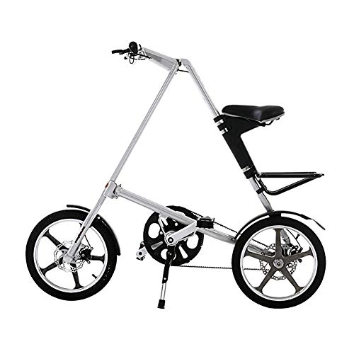 Plegables : HECHEN Bicicleta Plegable - Aluminio 16 Pulgadas 14 Pulgadas - Scooter Plegable para Mujer Adulta, Silver, 14in