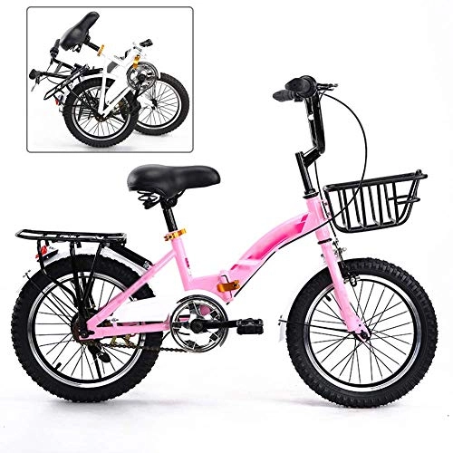 Plegables : HFJKD Bicicleta Plegable, Bicicleta de montaña para niños y jóvenes, Bicicletas de montaña de Ocio Deportivo, Bicicleta de montaña Plegable con Marco de Acero MTB, Bicicleta de 20 Pulgadas BMX