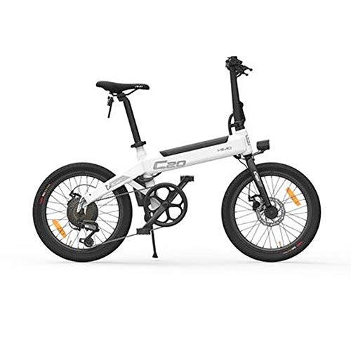 Plegables : HIMO Bicicleta eléctrica Plegable Bicicleta eléctrica de 20 '' Motor Potente de 250 vatios Modo de conducción conmutable de Tres velocidades y 6 velocidades, hasta 25 km / h, kilometraje máximo 80 km