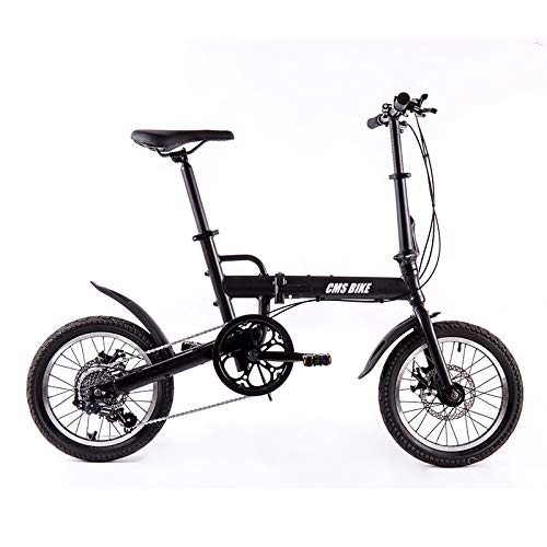 Plegables : HomeArts Aleacin De Aluminio De La Bicicleta Plegable De 16 Pulgadas Ultra-Ligera Variable Bicicleta Plegable De La Velocidad De La Bicicleta Usada para Adultos Y Estudiantes C