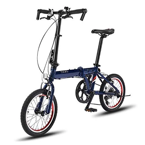 Plegables : HUOFEIKE Bicicleta Plegable De Doble Freno, Mini Bicicleta Plegable Portátil para Adultos para Hombres Y Mujeres Bicicleta Plegable Ligera Amortiguación De Velocidad Bicicleta Al Aire Libre