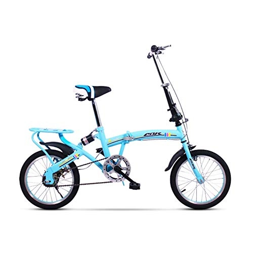 Plegables : HWZXC Bicicletas Plegables para Estudiantes, Bicicletas Plegables Tipo de Ocio Frenos de Disco Bicicleta Plegable para Viajes Infantiles