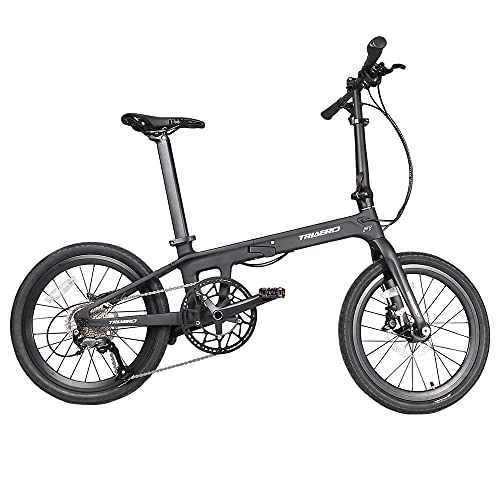 Plegables : ICAN F1 Lizard - Bicicleta plegable de fibra de carbono con marco UD Matt Finish