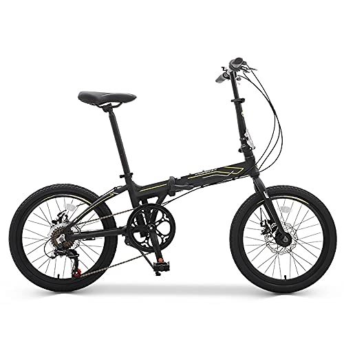 Plegables : ITOSUI Bicicleta Plegable de 20 Pulgadas con Cambio de 7 velocidades, Velocidad Variable, para Hombres y Mujeres, para Adultos, con radios ultraligeros, Marco Plegable de aleación de Aluminio
