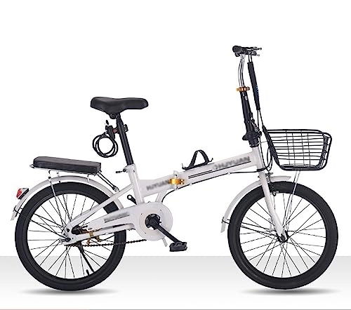 Plegables : JAMCHE Bicicleta Plegable Bicicleta Plegable Bicicleta de montaña de Acero con Alto Contenido de Carbono Bicicleta Urbana fácil de Plegar Bicicleta Ajustable en Altura para Hombres y Mujeres