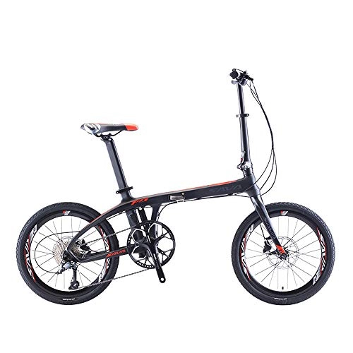Plegables : JF Bicicletas Plegables de 20 Pulgadas para Adultos Bicicleta Ligera Plegable de Aluminio con Marco Ciudad Mini Bicicleta compacta Bicicleta Urbana Viajeros