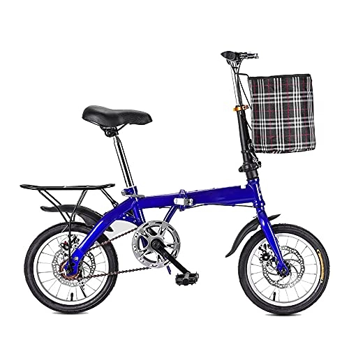 Plegables : JieDianKeJi Bicicletas Plegables Bicicletas Plegables de 14 / 16 / 20 Pulgadas, portátiles, Ligeras, para Viajes en la Ciudad, Ejercicio para Adultos, Hombres, Mujeres, niños, niños, Velocidad Variable
