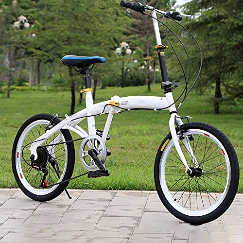 Plegables : JieDianKeJi Bicicletas Plegables Bicicletas Plegables de 16 / 20 Pulgadas, portátiles, Ligeras, para Viajes en la Ciudad, Ejercicio para Adultos, Hombres, Mujeres, niños, niños, Velocidad Variable
