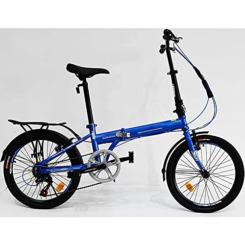 Plegables : JieDianKeJi Bicicletas Plegables Bicicletas Plegables de 20 Pulgadas, portátiles, Ligeras, para Viajes en la Ciudad, Ejercicio para Adultos, Hombres, Mujeres, niños, niños, Velocidad Variable