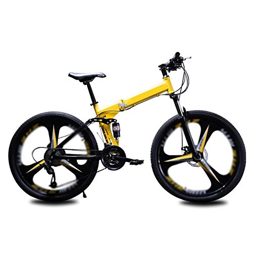 Plegables : JTYX Bicicletas Plegables para Adultos Bicicleta de montaña Plegable de Velocidad Variable 3 Ruedas de Corte Bicicletas de Carretera para Hombres y Mujeres, 24 Pulgadas