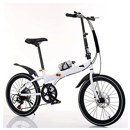 Plegables : JustSports1 Bicicleta Plegable de Ciudad Bicicleta Plegable de 20 Pulgadas y 7 Velocidades Bicicleta Plegable Portabl Comfort Bicicleta Informal Plegable Ligera para Hombres Mujeres Unisex