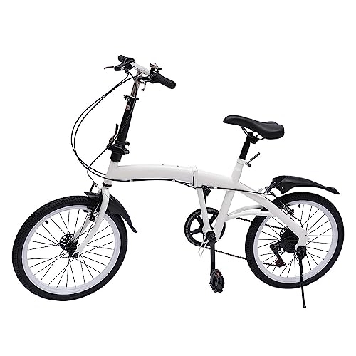 Plegables : Kaichenyt Bicicleta plegable de 20 pulgadas para niños, aleación de acero al carbono, bicicleta de montaña con cambio de 7 velocidades