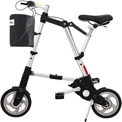 Plegables : Kcolic Bicicleta Plegable 10 Pulgadas, Mini Bicicleta Plegable Liviana para Adultos Viajes Al Aire Libre Bicicleta Ciudad Ajustable Negro A, 10inch