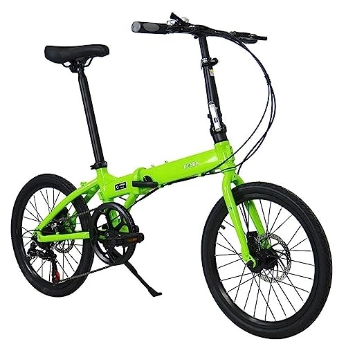 Plegables : Kcolic Bicicleta Plegable Ligera 20 Pulgadas, Bicicleta Ciudad Plegable 7 Velocidades Bicicleta Plegable Portátil Móvil Variable para Adultos Rápida para Estudiantes Y Viajeros Urbanos A, 20inch