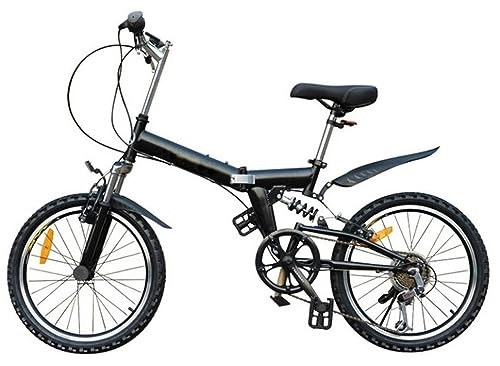 Plegables : Kcolic Bicicleta Plegable para Adultos Mini Bicicleta Plegable Liviana con 6 Velocidades Y Freno En V, Ruedas 20 Pulgadas, Bicicleta para Viajeros Urbanos para Adultos Y Adolescentes B, 20inch