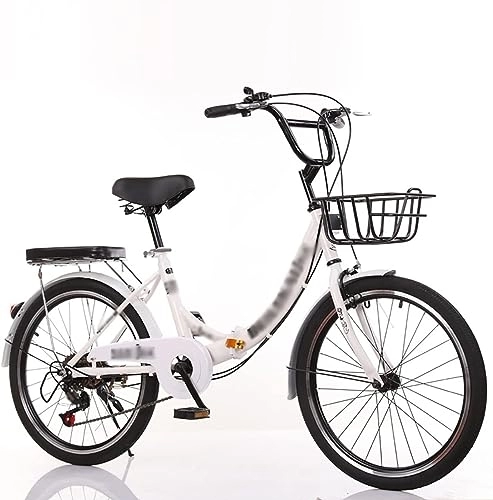 Plegables : Kcolic Bicicleta Plegable Velocidad Variable 20 Pulgadas, Bicicleta Ciudad Ligera con Asiento Ajustable para Adolescentes Adultos Estudiantes Trabajadores Oficina C, 24inch